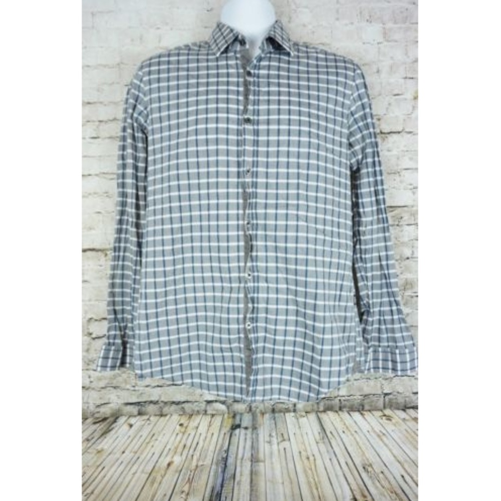 Boss Hugo Boss Regular Fit Plaid Button Down Shirt
